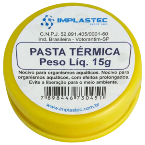 Pasta Térmica de Silicone Implastec Pote 15g 077-0115 High Performance para Processadores e Dissipadores