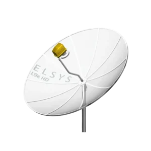 Antena Parabolica de Tela Banda C Elsys Expert 1.90m Aluminio com Kit de Fixacao e Haste LNBF