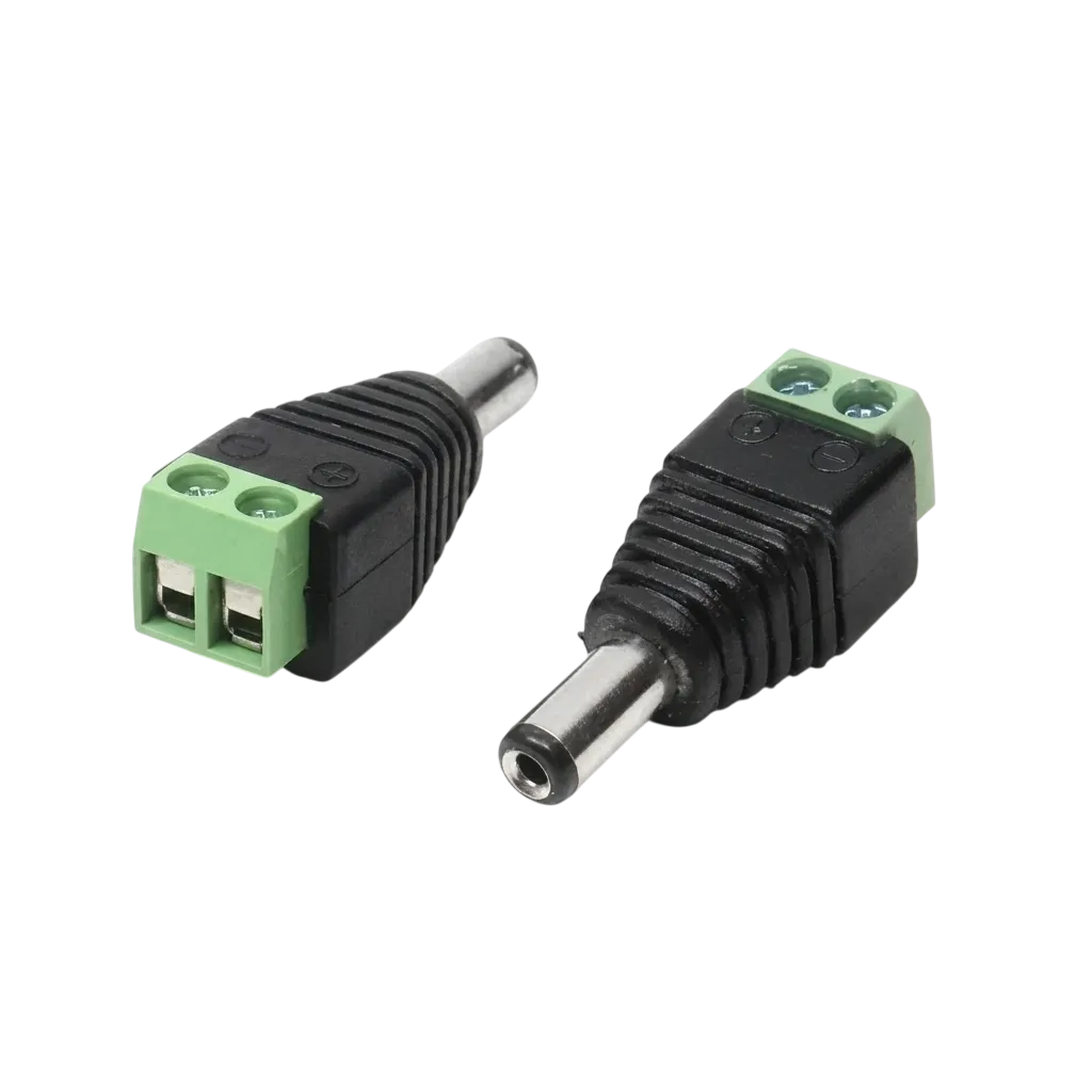 Adaptador Borne para Plug P4 Macho 2,1 x 5,5mm - Ref. 062-9791