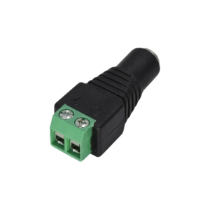 Adaptador Borne de Parafuso para Plugue P4 Fêmea 2,1 x 5,5mm