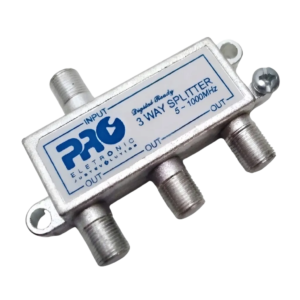 Divisor VHF/UHF/CATV 1x3 Proeletronic 1GHz 130dB Blindado - PQDV-1023B