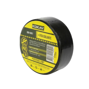 Fita Isolante PVC Anti-Chama Kokay Preta 19mm x 5m - 009-0001