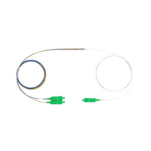 Splitter Óptico Desbalanceado 1x2 FBT 55/45 Sem Conector (Fio Nu) Mini Módulo