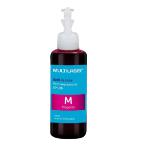 Refil de Tinta Magenta Multilaser Corante para Impressoras Epson 100ml RF007
