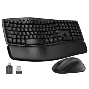 Kit Teclado e Mouse Sem Fio Microsoft Sculpt Comfort Desktop Ergonômico 2.4GHz Criptografia AES L3V-00005
