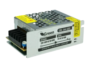 Fonte Chaveada Colmeia Metálica Green 12V 5A 60W Bivolt para CFTV e Iluminação LED