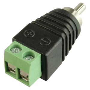 Adaptador RCA Macho com Borne a Parafuso 5+ 062-0300 para CFTV e Áudio e Vídeo