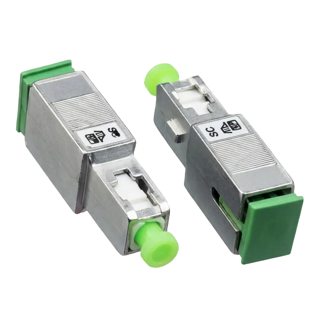 Atenuador Optico Fixo SC/APC Monomodo 6dB Plug Macho Femea para Redes FTTH GPON