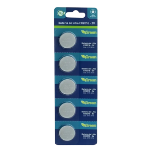 Bateria de Litio Manganes Green CR2016 3V para Placa Mae Sensores e Controles Remotos