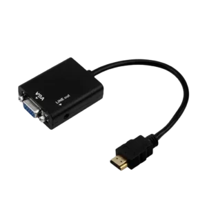 Conversor HDMI para VGA com Saída de Áudio Estéreo P2 R/L Pix 075-0822 Full HD 1080p