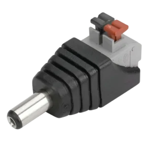 Plug Borne P4 Macho Chipsce 062-0294 Engate Rápido sem Solda para CFTV e Fontes 2,1x5,5mm