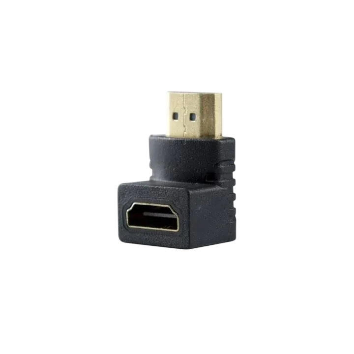 Adaptador HDMI 90 Graus L Macho para Fêmea Em ângulo Alta Resolução Profissional ADHD-9001