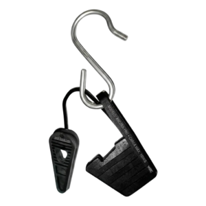 Esticador Plástico Mini Cunha 2Flex para Cabo Drop e Fio FE - Preto