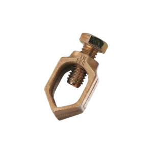 Conector Grampo para Haste de Aterramento 5/8 Polegadas em Liga de Cobre com Parafuso Reforçado