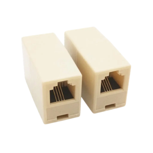 Emenda RJ11 6x4 Femea x Femea Extensor de Cabo Telefonico Modular ABS