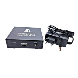 Conversor VGA para HDMI com Entrada de Áudio Estéreo P2 e Alimentação USB Pix 075-0841 Full HD 1080p
