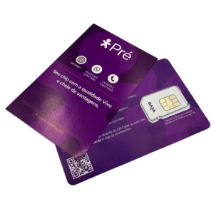 Chip Vivo Pré-Pago Inteligente Triplo Corte 4G 5G com Franquia de Dados 3GB Inclusa