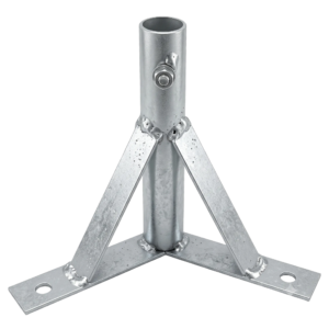 Suporte de Antena Tipo Trípode Profissional 3/4 Polegada em Aço Galvanizado de Alta Estabilidade Mecânica