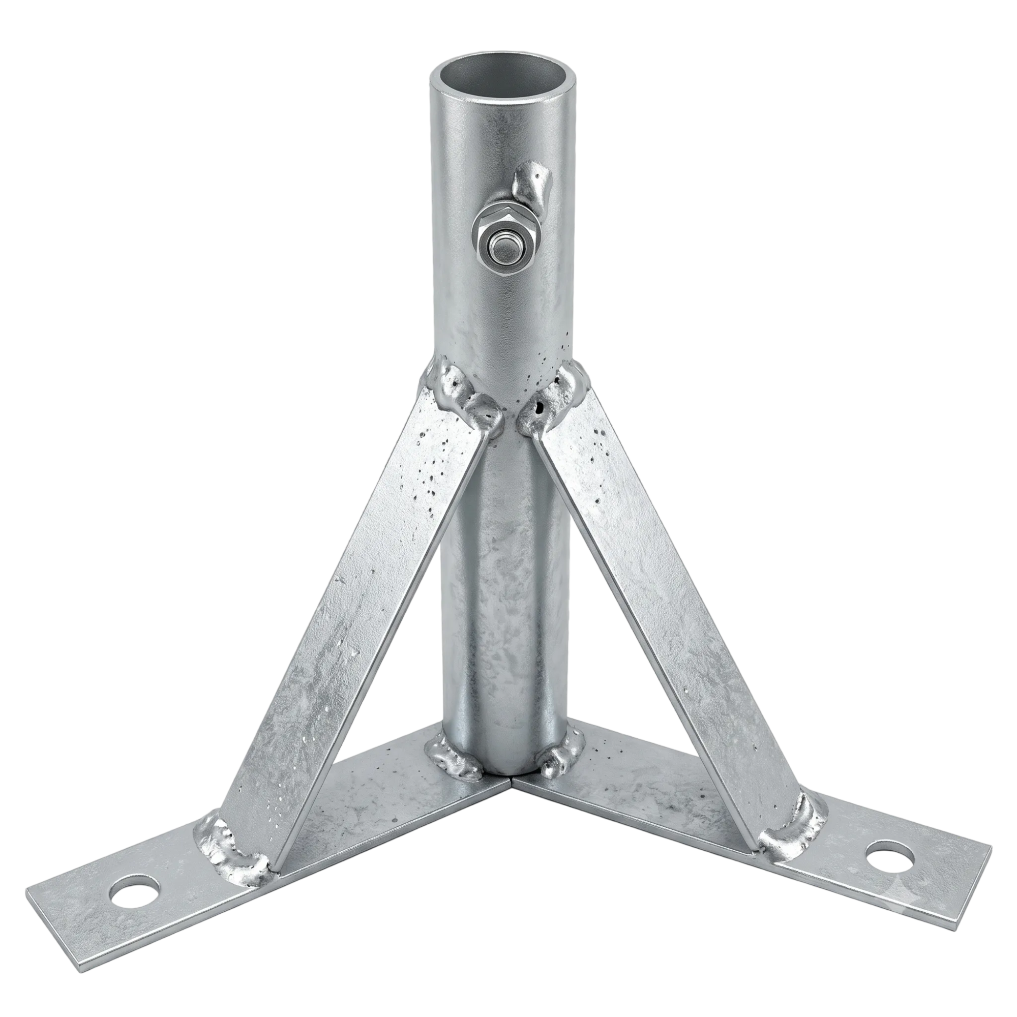 Suporte de Antena Tipo Trípode Profissional 3/4 Polegada em Aço Galvanizado de Alta Estabilidade Mecânica