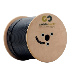 Cabo Coaxial RG11 Tri-Shield (TS) - Bobina 305m - Preto - Cabletech
