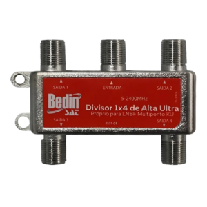 Divisor de Alta Frequência 1x4 Bedinsat (950-2400 MHz) - BS01-04