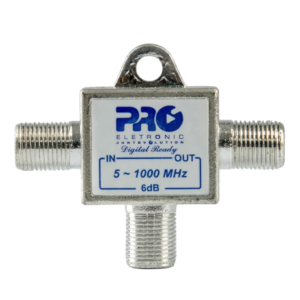 Proeletronic Tomada Blindada TAP Sistema Coletivo PQTT-1206B 1GHz 6dB Solder Back