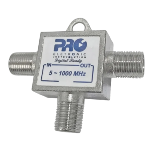 Tomada de Sistema Blindada Tap Tipo T 1GHz 9dB Solder Back Proeletronic PQTT-1209B