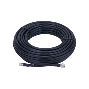 Cabo de Descida Coaxial RG213 50 Ohms Eldtec 20 Metros Conector N Macho para TNC Macho