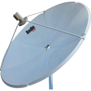 Antena Parabolica de Chapa Banda Ku 1.50m Bedin SAT com Haste de Sustentacao Aco Galvanizado
