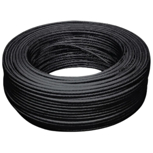Cabo Coaxial RF50 50 Ohms 60% de Malha Eldtec Preto por Metro