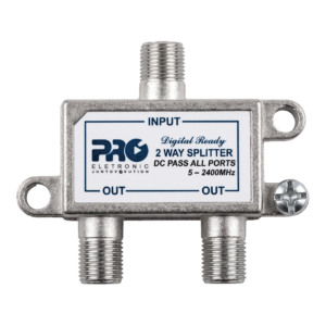 Divisor de Alta Frequência 1x2 Proeletronic 2400MHz 130dB - PQDV-2022B