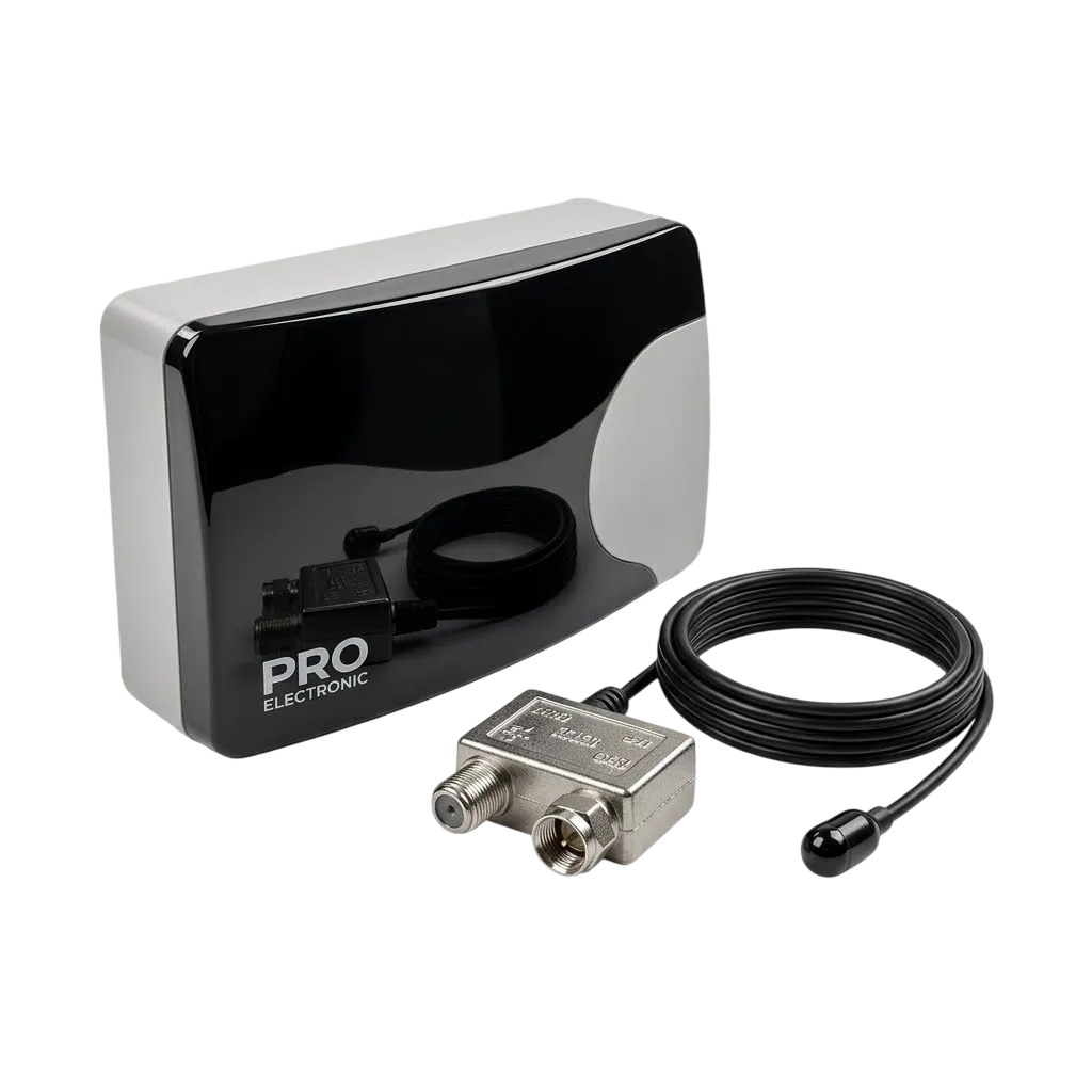 Extensor de Controle Remoto Proeletronic Coaxial Bivolt IR 8m PQEC-8020G2