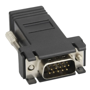 Adaptador Extensor de Vídeo VGA DB15 Macho para RJ45 Fêmea Via Cabo de Rede UTP até 30M