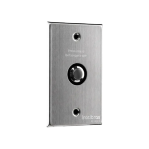Acionador de Abertura Inox de Embutir 4X2 Intelbras BT 5000 IN para Controle de Acesso