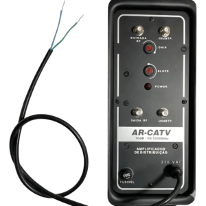 Amplificador de Linha Coaxial Externo CATV 1000MHz 30dB 110V ITCCOM Outdoor High Output
