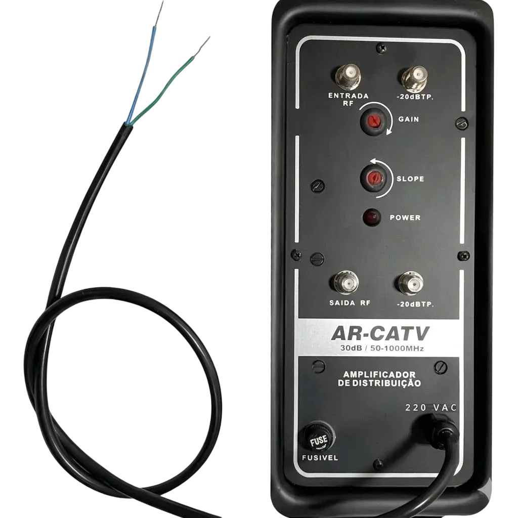 Amplificador de Potência de Sinal Outdoor CATV ITCCOM AR-CATV 1000MHz 30dB 220V