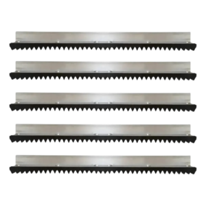 Conjunto de Cremalheiras RCG 3 Metros GPT 5 Peças de 60cm com Cantoneira de Aço Galvanizado e Gomo de Nylon 053831