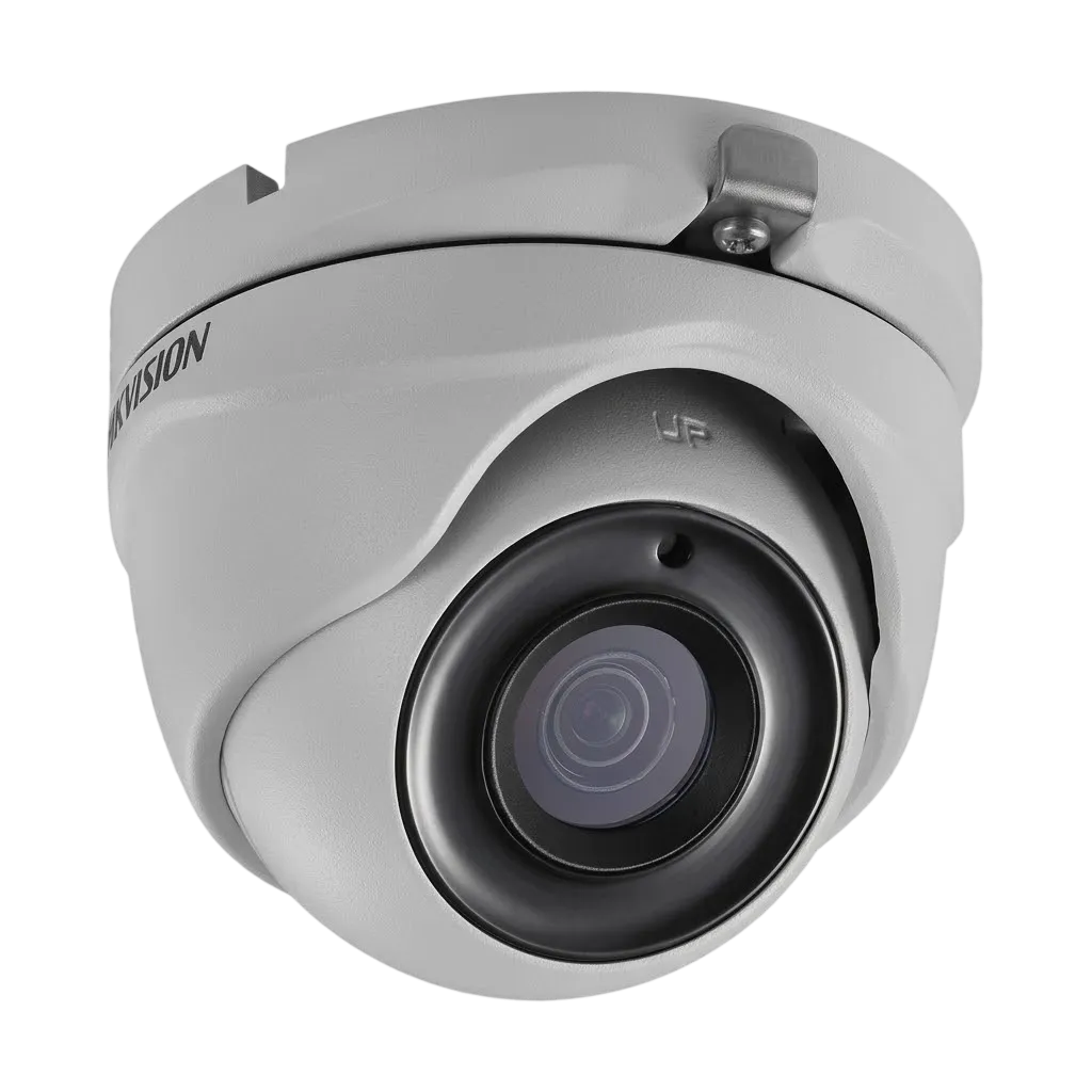Câmera Dome Hikvision DS-2CE56H0T-ITMF 2.8mm 5MP Ultra HD Turbo HD EXIR 20m 4 em 1 Chassi Metálico IP67