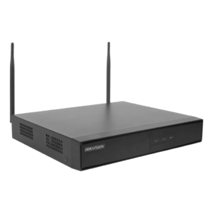 NVR 4 Canais IP Wi-Fi DS-7604NI-K1/W H.265+ HDMI VGA Antenas Externas Sem HD Hikvision