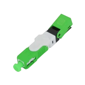Conector Óptico Fast Connector SC/APC Reutilizável de Campo com Trava Click Monomodo para Cabo Drop Flat FTTH 3x2mm