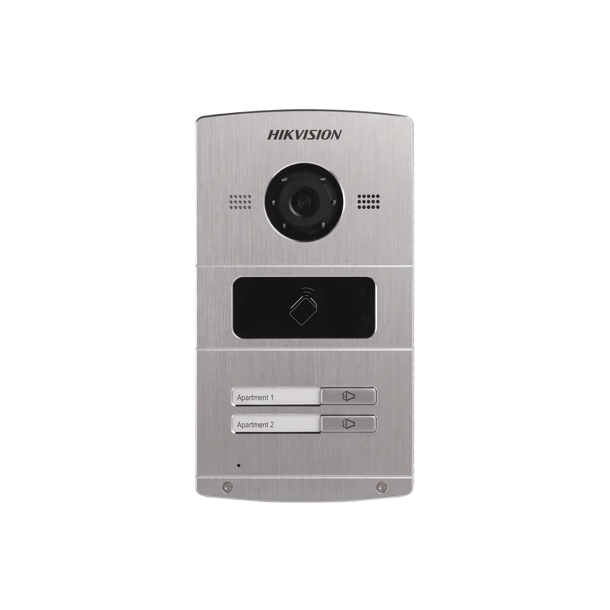 Vídeo Porteiro IP Hikvision DS-KV8202-IM Unidade Externa 2 Botões Alumínio IP65 1 Unidade