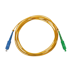 Cordão Óptico Monomodo SC/APC para SC/APC 3 Metros Intelbras XFC 2 Simplex 9/125 µm 2,0 mm