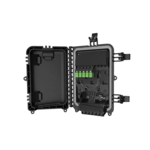 Caixa de Terminação Óptica CTO BDCOM Montada 1x8 SC/APC para Cordoalha IP65