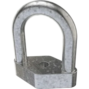 Olhal Reto para Fixação em Poste - Rosca 1/2" - Galvanizado