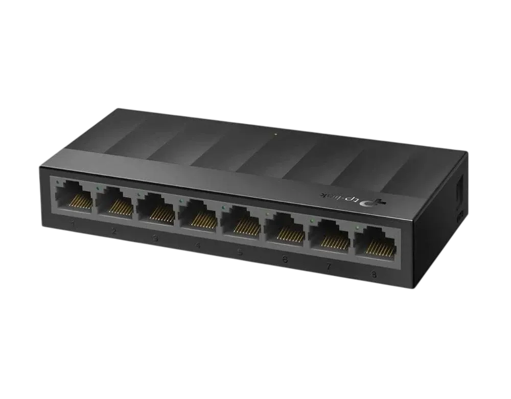 Switch Gigabit de Mesa 8 Portas TP-Link LiteWave LS1008G 10/100/1000Mbps Não Gerenciável