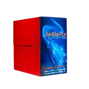 Cabo de Rede LAN U/UTP Cat.5e Infinity 4 Pares CCA 24AWG PVC CMX - Bobina 500m
