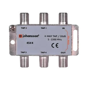 Johansson 4544 Derivador Tap de Sinal Coaxial 4 Vias 30dB 5-2300MHz Banda Ku e Terrestre