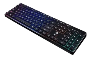 Teclado com Fio HP K300 Membrana ABNT2 com Anti-Ghosting e Iluminação Azul