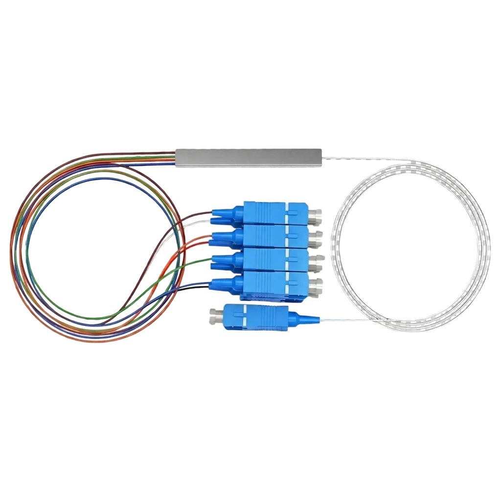 Splitter Óptico Balanceado PLC Nazda 1x4 Conectorizado SC/UPC Monomodo SM