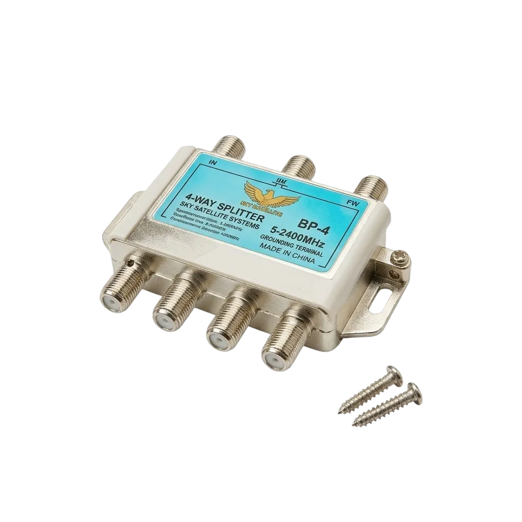 Chave Comutadora Advansat 3x4 2150MHz ADV-34B para Divisão de Sinal Satélite Banda Ku/C e Antena Local
